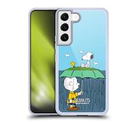 Head Case Designs Licenciado Oficialmente Peanuts Charlie, Snoppy & Woodstock Mitades y Risas Caso Funda de Gel Suave Compatible con Samsung Galaxy S22 5G