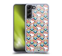 Head Case Designs Licenciado Oficialmente Peanuts Patrón Naranja Snoopy Deco Dreams Cover Caso Funda de Gel Suave Compatible con Samsung Galaxy S22+ 5G
