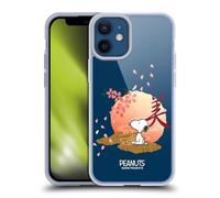 Head Case Designs Licenciado Oficialmente Peanuts Sakura Snoopy Oriental Caso Funda de Gel Suave Compatible con Apple iPhone 12 Mini