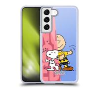 Head Case Designs Licenciado Oficialmente Peanuts Snoopy & Charlie Mitades y Risas Caso Funda de Gel Suave Compatible con Samsung Galaxy S22 5G
