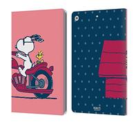 Head Case Designs Licenciado Oficialmente Peanuts Snoopy & Woodstock Mitades y Risas Carcasa de Cuero Tipo Libro Compatible con Apple iPad 10.2 2019/2020/2021