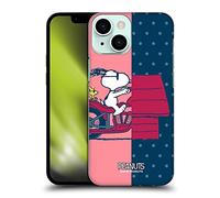 Head Case Designs Licenciado Oficialmente Peanuts Snoopy & Woodstock Mitades y Risas Carcasa rígida Compatible con Apple iPhone 13 Mini