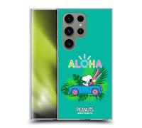 Head Case Designs Licenciado Oficialmente Peanuts Surf Tropical Disco Snoopy Aloha Caso Funda de Gel Suave Compatible con Samsung Galaxy S24 Ultra 5G