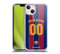 Head Case Designs Licenciado Oficialmente Personalizada FC Barcelona Hogar 2020/21 Kit Carcasa de Gel de Silicona Compatible con Apple iPhone 13