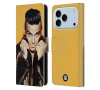 Head Case Designs Licenciado Oficialmente Robbie Williams Abrigo de Piel Calendario Funda de Cuero Tipo Cartera Compatible con Apple iPhone 17 Pro