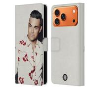 Head Case Designs Licenciado Oficialmente Robbie Williams Camisa Floral Calendario Funda de Cuero Tipo Cartera Compatible con Apple iPhone 17 Pro MAX