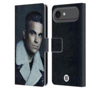 Head Case Designs Licenciado Oficialmente Robbie Williams Chaqueta de Piel Calendario Funda de Cuero Tipo Cartera Compatible con Apple iPhone 17 Air