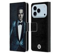Head Case Designs Licenciado Oficialmente Robbie Williams Fondo Oscuro Calendario Funda de Cuero Tipo Cartera Compatible con Apple iPhone 17 Pro