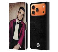 Head Case Designs Licenciado Oficialmente Robbie Williams Tux Magenta Calendario Funda de Cuero Tipo Cartera Compatible con Apple iPhone 17 Pro MAX