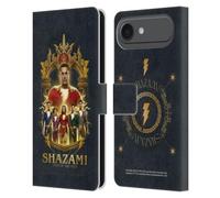 Head Case Designs Licenciado Oficialmente Shazam!: Fury of The Gods Grupo Gráficos Funda de Cuero Tipo Cartera Compatible con Apple iPhone 17 Air