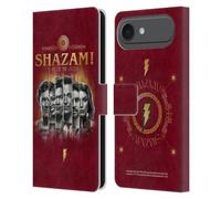 Head Case Designs Licenciado Oficialmente Shazam!: Fury of The Gods Póster Gráficos Funda de Cuero Tipo Cartera Compatible con Apple iPhone 17 Air