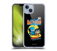 Head Case Designs Licenciado Oficialmente Super Friends DC Comics Batman y Robin Fundas de cómic para niños pequeños Caso Funda de Gel Suave Compatible con Apple iPhone 14 Plus