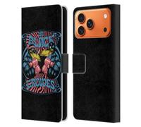 Head Case Designs Licenciado Oficialmente The Black Crowes Boxeo Gráficos Funda de Cuero Tipo Cartera Compatible con Apple iPhone 17 Pro MAX