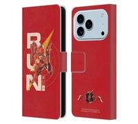Head Case Designs Licenciado Oficialmente The Flash 2023 Barry Allen Corre Gráficos Funda de Cuero Tipo Cartera Compatible con Apple iPhone 17 Pro