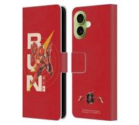 Head Case Designs Licenciado Oficialmente The Flash 2023 Barry Allen Corre Gráficos Funda de Cuero Tipo Cartera Compatible con Apple iPhone 17