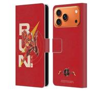 Head Case Designs Licenciado Oficialmente The Flash 2023 Barry Allen Corre Gráficos Funda de Cuero Tipo Cartera Compatible con Apple iPhone 17 Pro MAX
