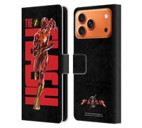 Head Case Designs Licenciado Oficialmente The Flash 2023 Barry Allen Gráficos Funda de Cuero Tipo Cartera Compatible con Apple iPhone 17 Pro MAX