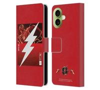 Head Case Designs Licenciado Oficialmente The Flash 2023 Logotipo De Barry Allen Gráficos Funda de Cuero Tipo Cartera Compatible con Apple iPhone 17