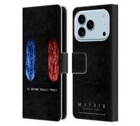Head Case Designs Licenciado Oficialmente The Matrix Resurrections Is Anyone Really Free Key Art Funda de Cuero Tipo Cartera Compatible con Apple iPhone 17 Pro