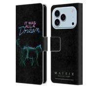 Head Case Designs Licenciado Oficialmente The Matrix Resurrections It Was All A Dream Key Art Funda de Cuero Tipo Cartera Compatible con Apple iPhone 17 Pro