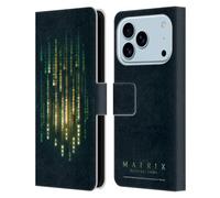 Head Case Designs Licenciado Oficialmente The Matrix Resurrections This Is Not The Real World Key Art Funda de Cuero Tipo Cartera Compatible con Apple iPhone 17 Pro