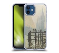 Head Case Designs Licenciado Oficialmente The National Gallery Monet Támesis Arte Caso Funda de Gel Suave Compatible con Apple iPhone 12 / iPhone 12 Pro