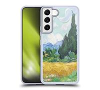 Head Case Designs Licenciado Oficialmente The National Gallery Un Campo de Trigo con cipreses Arte Caso Funda de Gel Suave Compatible con Samsung Galaxy S22 5G