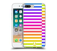 Head Case Designs Neón Rayas Dinámicas Caso Funda de Gel Suave Compatible con Apple iPhone 7 Plus/iPhone 8 Plus