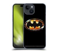 Head Case Designs Producto oficial de Batman (1989) Logo Key Art Hard Back Case Compatible con Apple iPhone 15