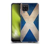Head Case Designs Scotland Scottish h-Alba Banderas de país Grunge 1 Caso Funda de Gel Suave Compatible con Samsung Galaxy A12 (2020)