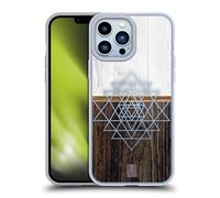 Head Case Designs Sri Yantra Estampados geométricos de Madera Carcasa de Gel de Silicona Compatible con Apple iPhone 13 Pro MAX