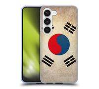 Head Case Designs Surcoreano De Corea del Sur Banderas Vintage Caso Funda de Gel Suave Compatible con Samsung Galaxy S23 5G