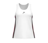 HEAD Club 25 Tech - Camiseta de Tirantes para Mujer, Color Rojo y Blanco