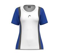 HEAD Club 25 Tech Camiseta para Mujer, Color Blanco Real