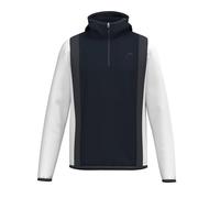 HEAD Club 25 Tech - Sudadera con Capucha para Hombre, Color Azul Marino y Blanco