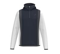 HEAD Club 25 Tech - Sudadera con Capucha para Hombre, Color Azul Marino y Blanco
