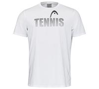 HEAD Club Colin-Camiseta para niño, Blanco, 140 Unisex niños