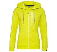 HEAD Club Greta Hoodie FZ W Sudadera, Amarillo/Blanco, S Womens