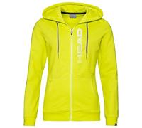 HEAD Club Greta Hoodie FZ W Sudadera, Amarillo/Blanco, S Womens