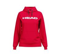 HEAD Club Original Sudadera con Capucha para Mujer, Color Rojo