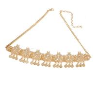 Head Coin Headdress Bride Wedding Headchain Women's Party Headpiece Traditional Jewelry para ocasiones especiales y festivales(Golden 3)