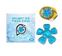 Head Cooling Ice Cap, Flexible Gel Helmet Pad, Reusable Cold Wrap, 17.5x16.5cm Soothing Relief Design, Soft Stretch Fit, for Migraines, Wisdom Tooth Pain, Injury Recovery