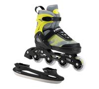 Head Galaxy 2 en 1 - Patines en línea para niños de tamaño Ajustable, riel de Aluminio, ABEC-7, Ruedas 82A, con patín, para Ocio y Patinaje sobre Hielo (Amarillo, 38-41)