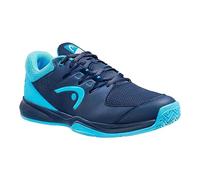 HEAD Grid Indoor Shoe, Dark Blue, Zapatillas para Squash Hombre, Azul Oscuro Aqua, 44 EU