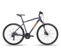 HEAD I-Peak 1.0 Crossbike, Adultos Unisex, Gris Mate y Naranja, 55