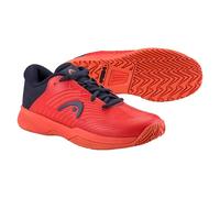 Head Lazer Velcro Jnr - Zapatillas de tenis de sintético para niño, blanco - White (White/Dark Orange Whdo), 32