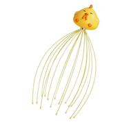 Head Massager Scalp - Head Scratcher | Scalp Massager Tool | Stress Relief, Muscle Relaxation | 16 Finger Nodes, Ergonomic PVC Iron Design, Portable Home and Travel Spa Massagers for Men Women Teens