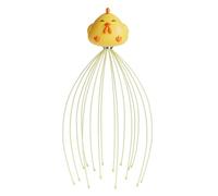 Head Massager Scalp - Head Scratcher | Scalp Massager Tool | Stress Relief, Muscle Relaxation | 16 Finger Nodes, Ergonomic PVC Iron Design, Portable Home and Travel Spa Massagers for Men Women Teens