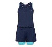 HEAD Match Romper W Dresses, Mujer, Azul Oscuro/Azul, Large