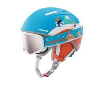 HEAD Mojo Paw Set Casco de esquí y Snowboard, Unisex Youth, Rojo y Azul, Extra-Small/Small